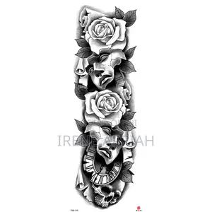 Full Sleeve and Thigh Temporary Tattoo Stickers
