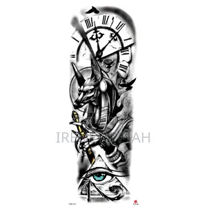 Full Sleeve and Thigh Temporary Tattoo Stickers
