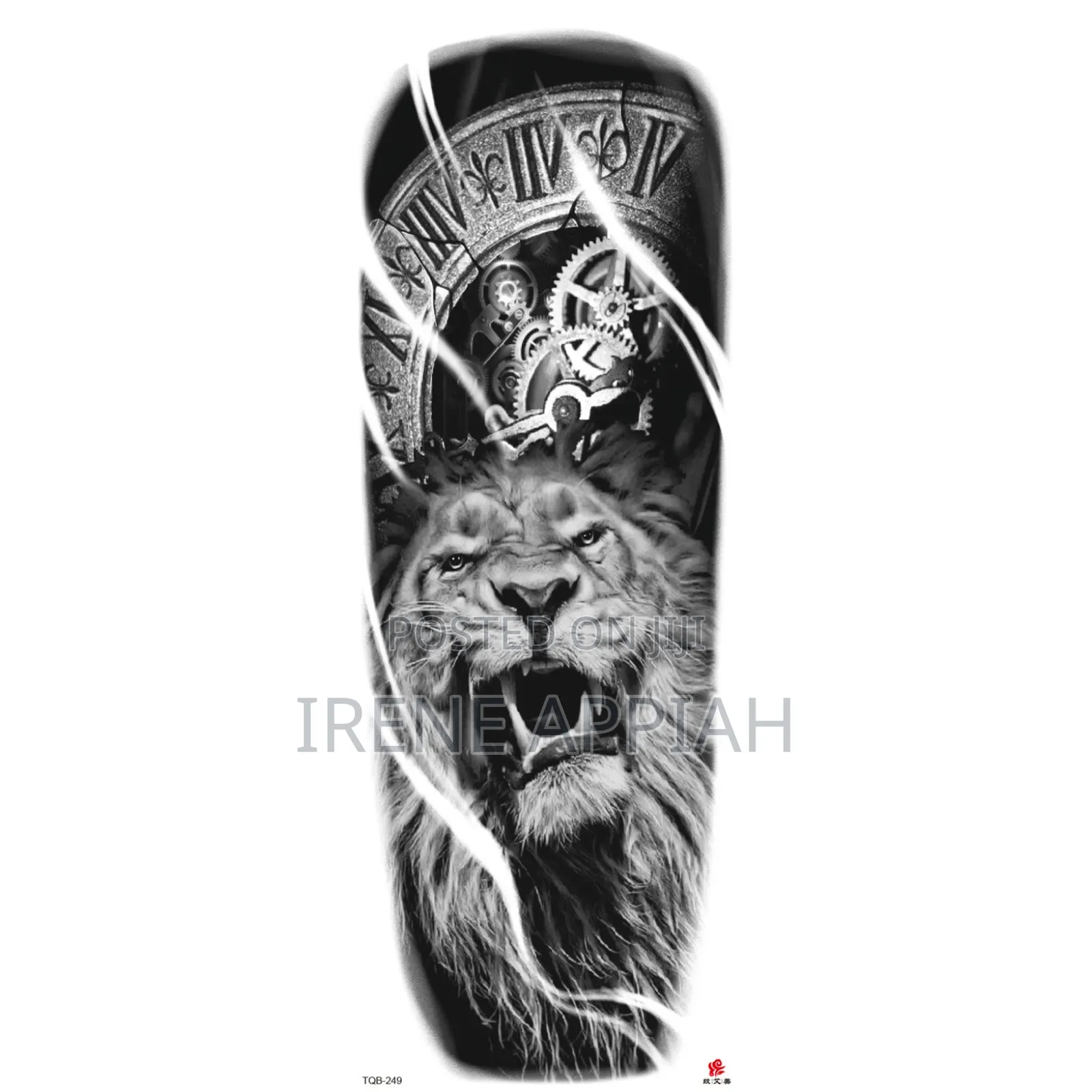 Full Sleeve and Thigh Temporary Tattoo Stickers