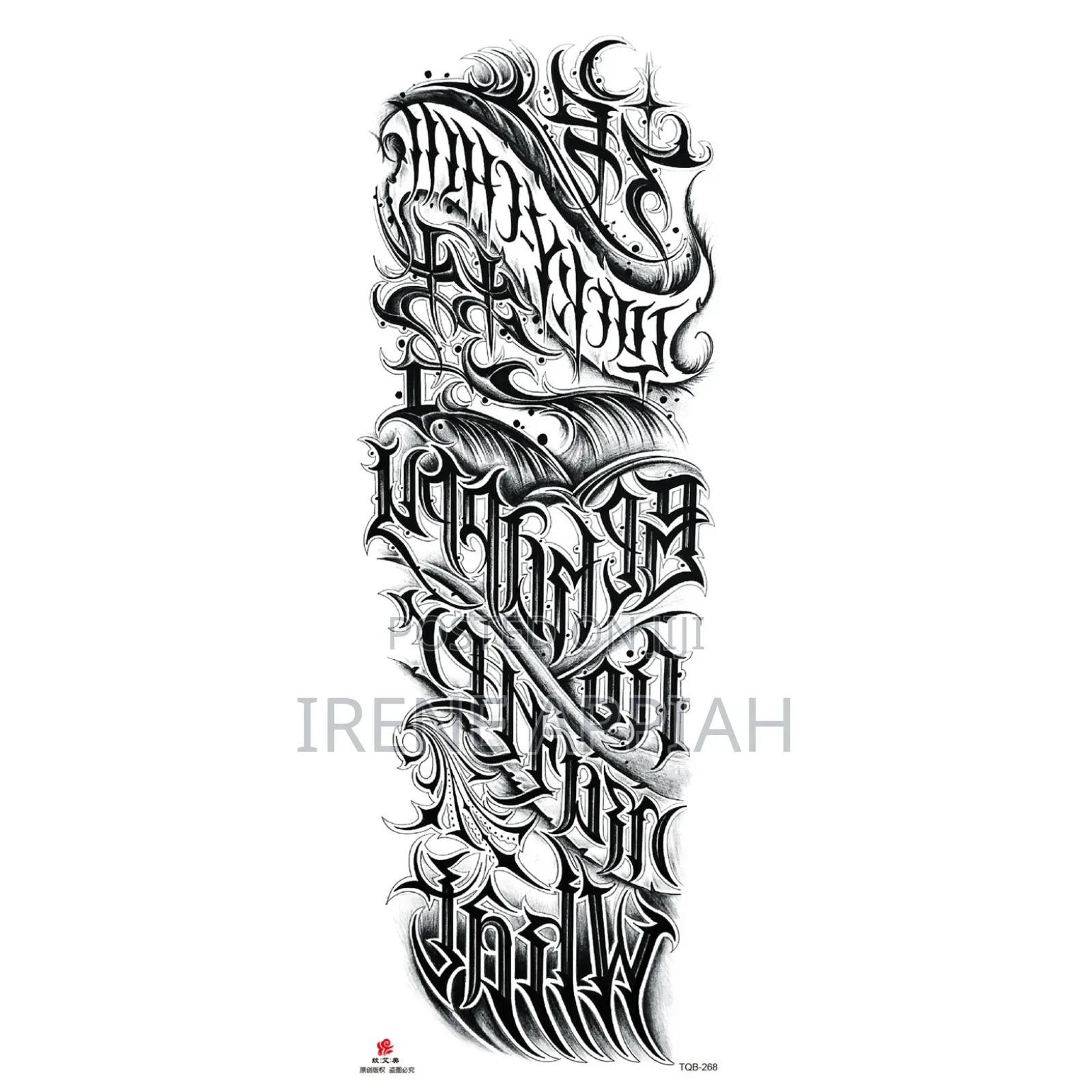 Full Sleeve and Thigh Temporary Tattoo Stickers