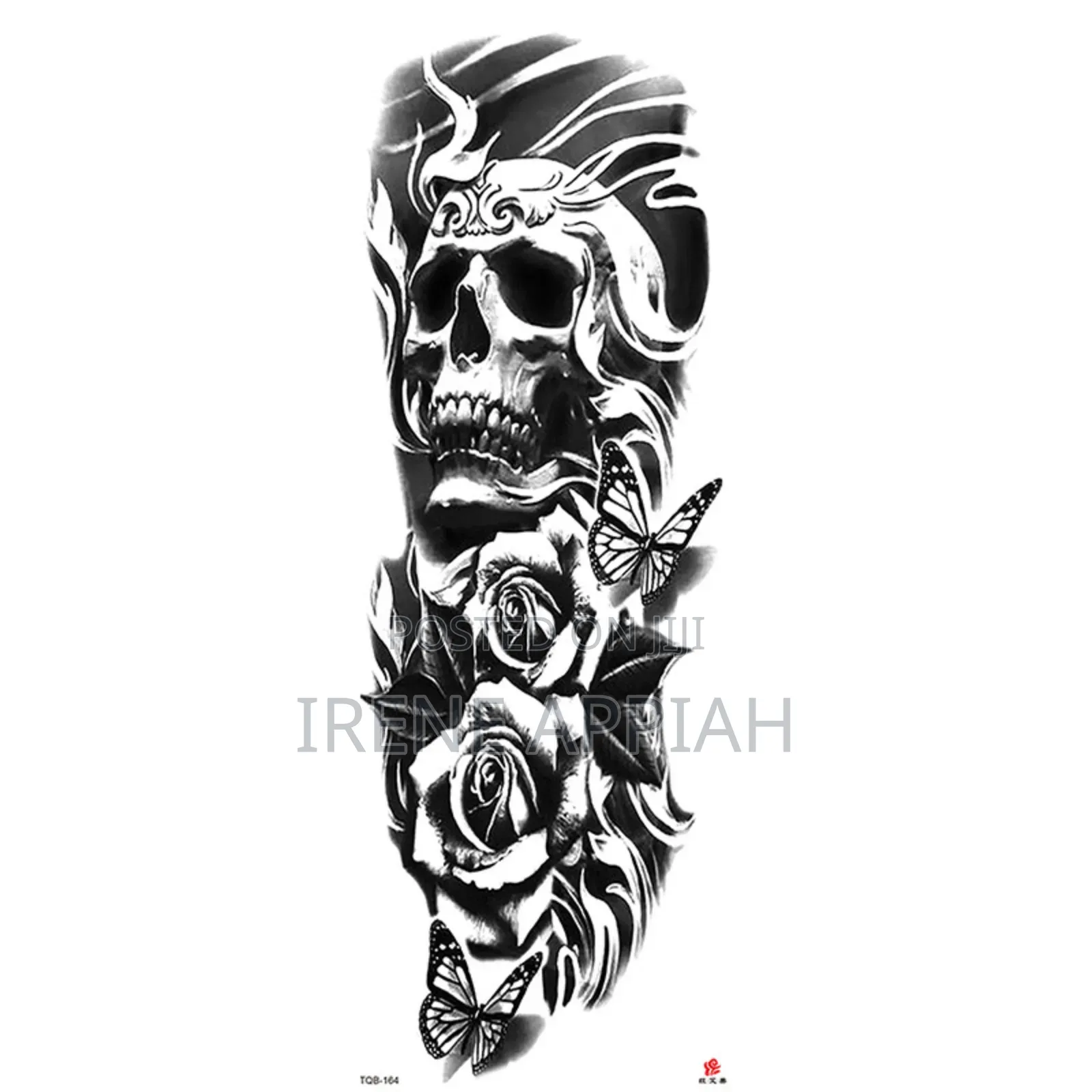 Full Sleeve and Thigh Temporary Tattoo Stickers