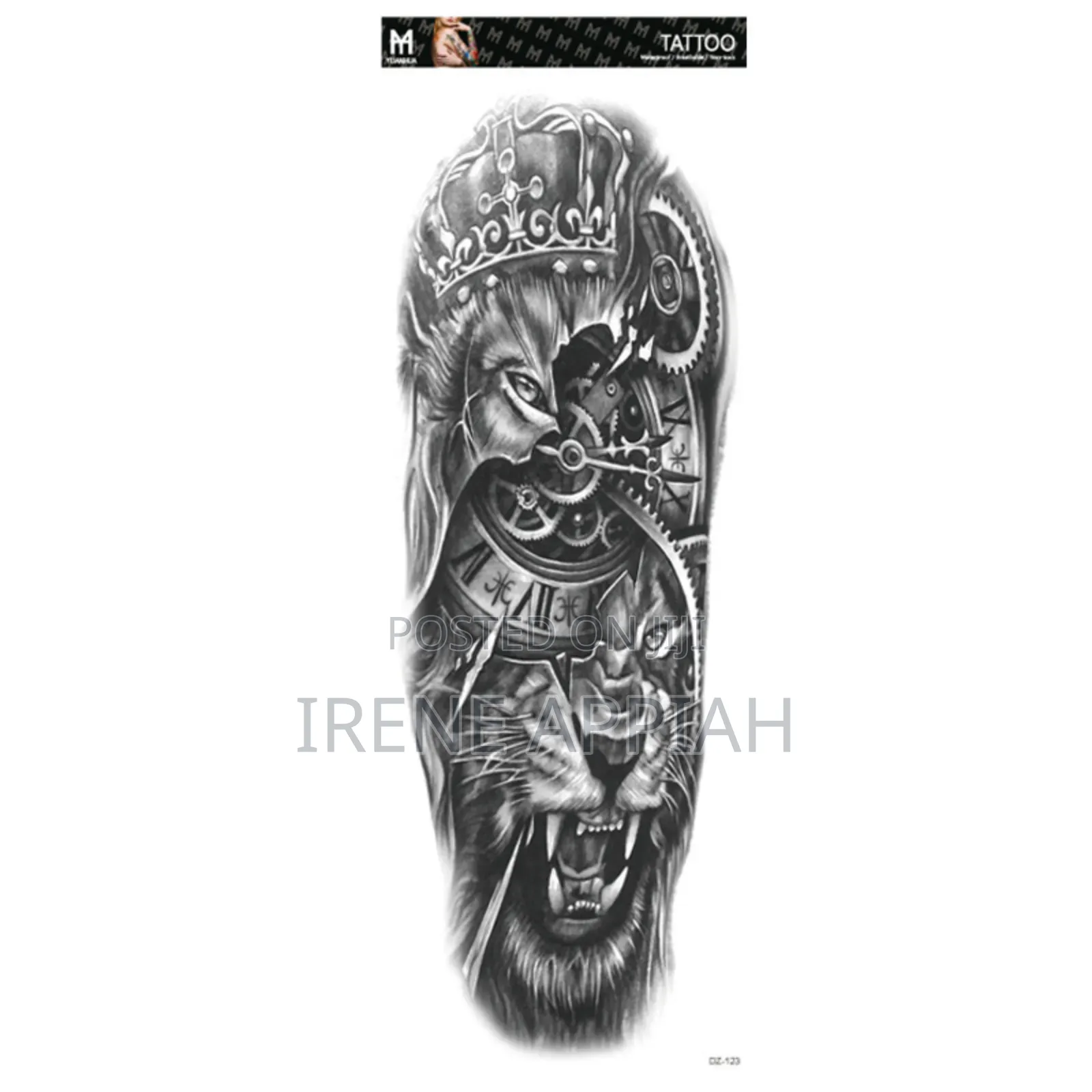 Full Sleeve and Thigh Temporary Tattoo Stickers