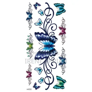 Butterflies and Flowers Tattoo Stickers