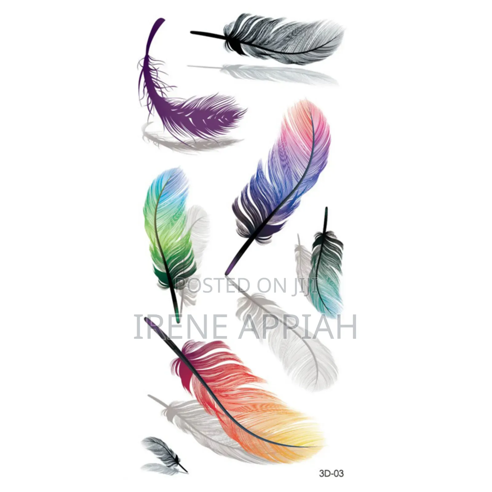 Butterflies and Flowers Tattoo Stickers