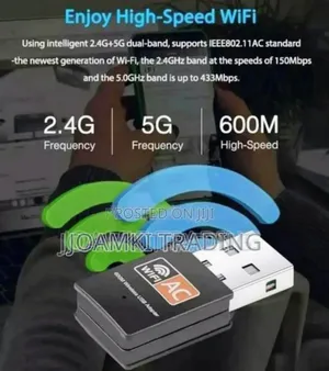 600mps Dual Band 2.4-5.8ghz Wifi/Wireless Adapter