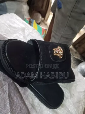 A Nice Suede Leather Slippers