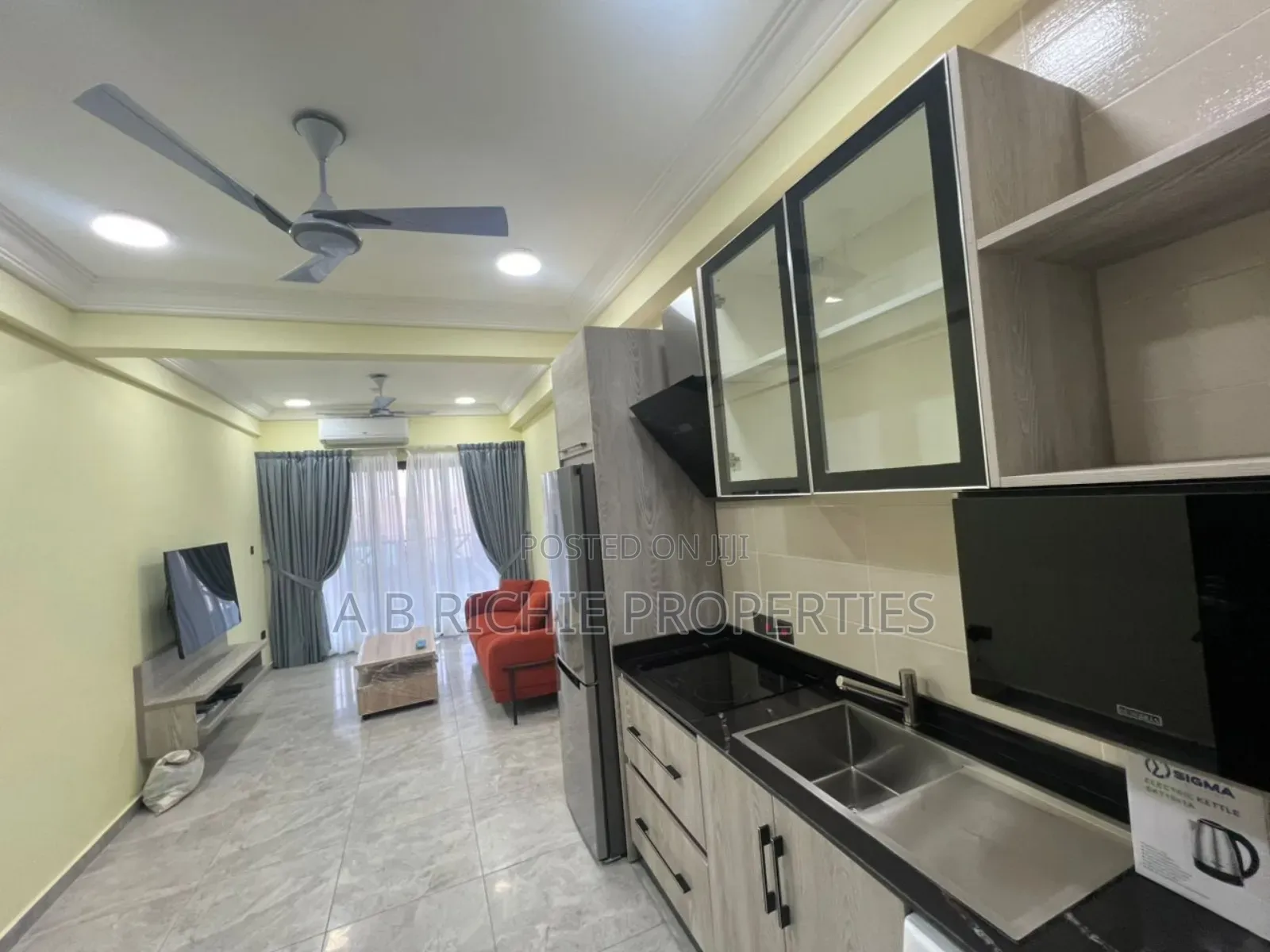 Furnished 1bdrm Apartment in Ab Richie Properties, Tseaddo for rent
