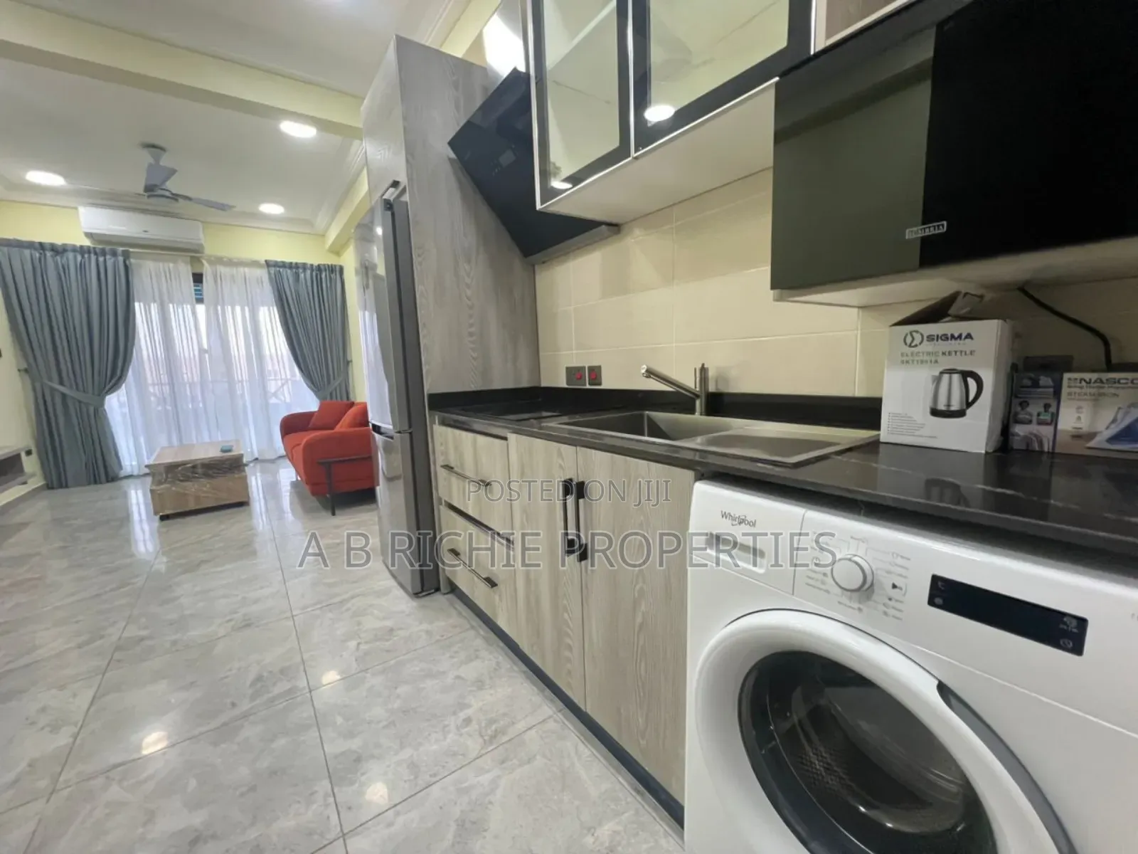 Furnished 1bdrm Apartment in Ab Richie Properties, Tseaddo for rent