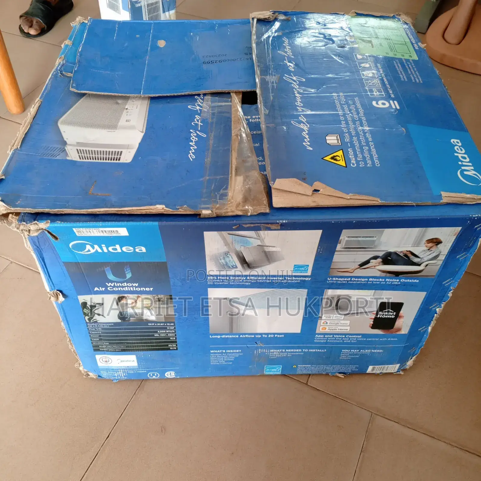 Brand New Split Smart Inverter Midea 8000 Btu a/C Fm Usa With Stepdown