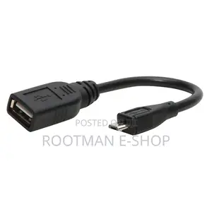 Micro-Usb (Type-B) Male to Usb 2.0 (Type-A) Female Slim Otg