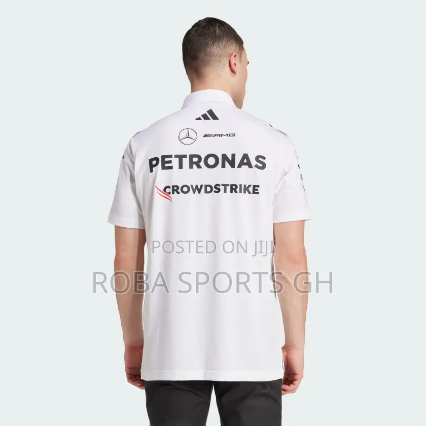 2025 Mercedes Amg Petronas Adidas F1 Team Polo - White