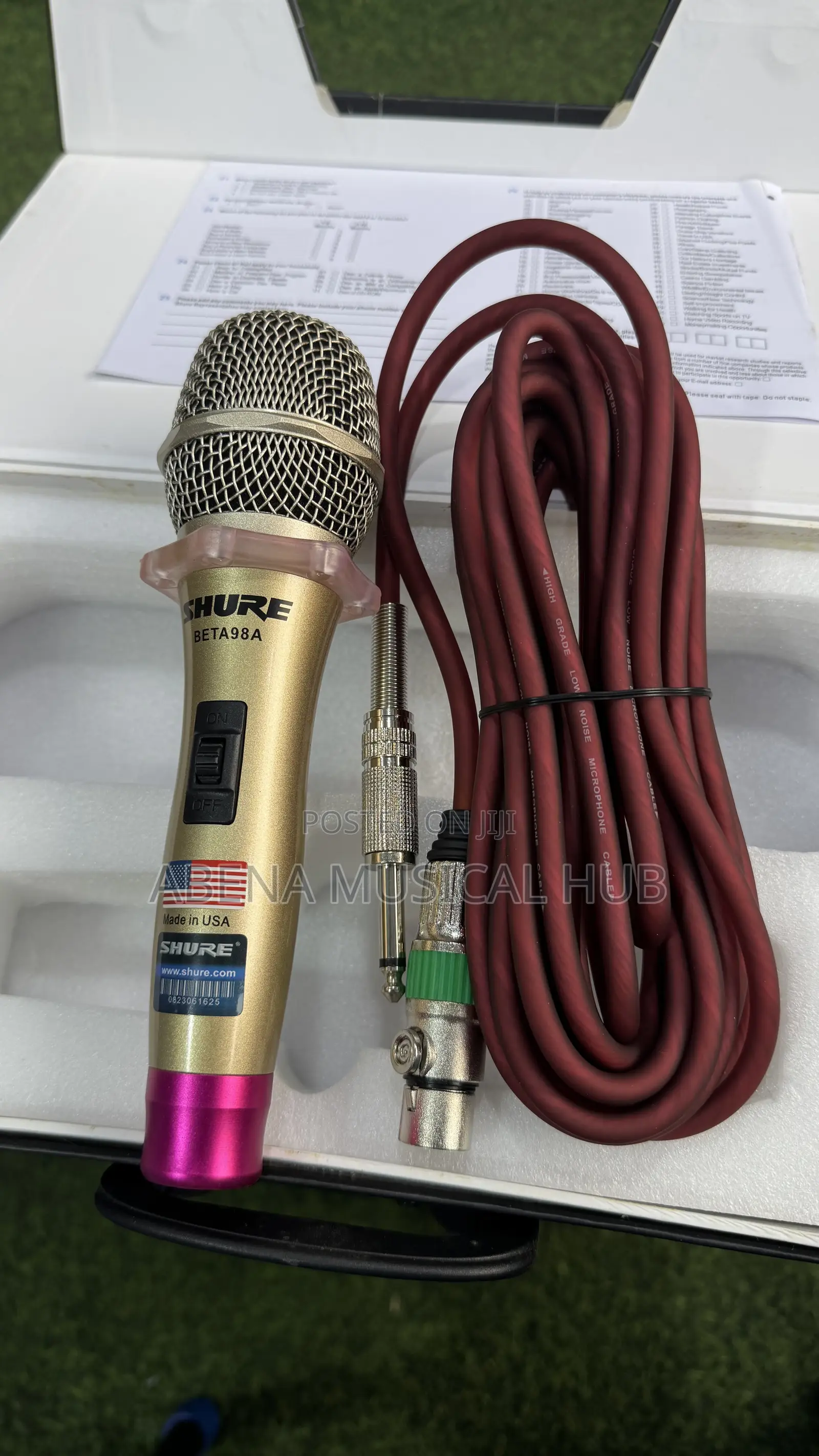 Shure Beta98a Cord Microphone
