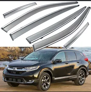 Original Honda CRV 2017 to 2021 Window Visor/Rain Guard With Chrome