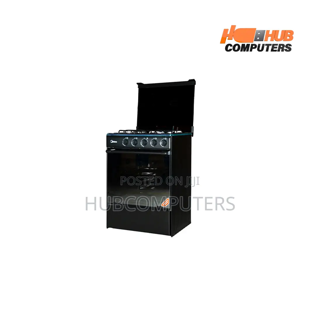 Midea-Sp5055t082-B-B Gas Cooker 4 Burner 50x50 Black
