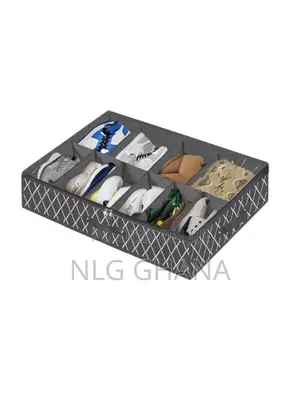 Transparent Foldable Under Bed Shoes Closet Storage Box. Tvx14591