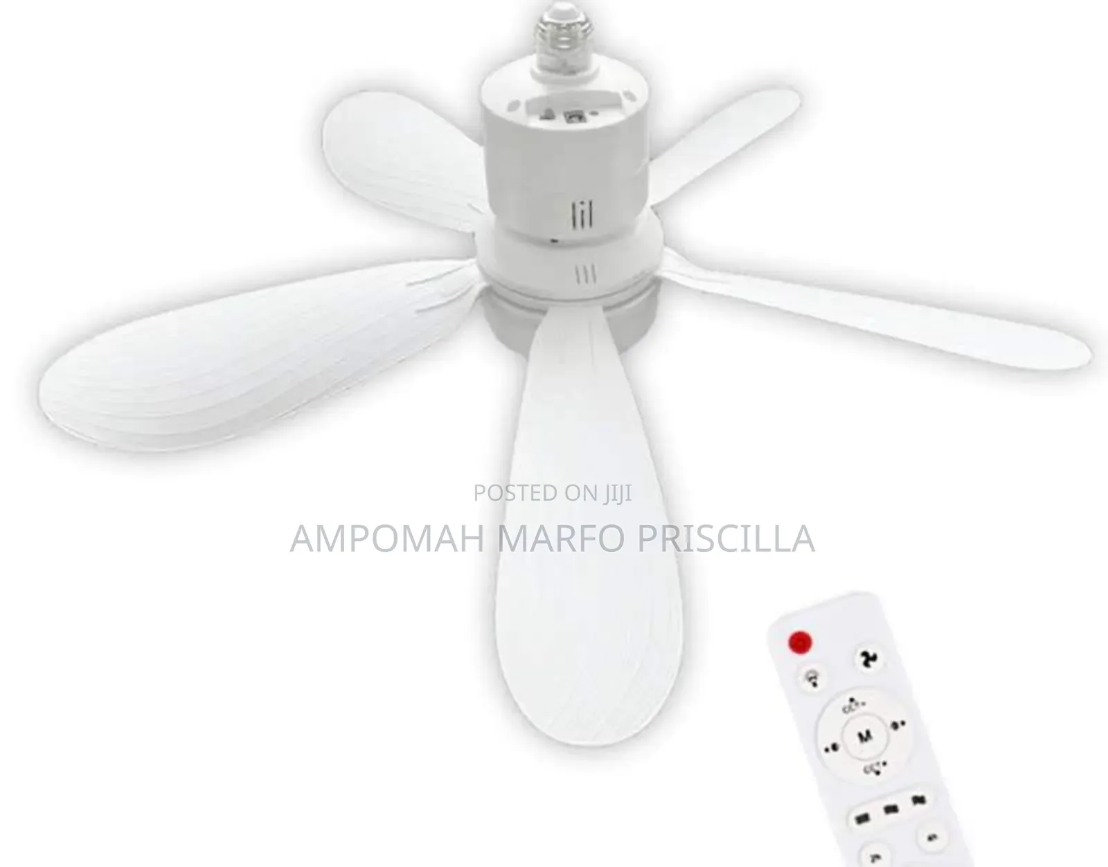 Solar Rechargeable Lamp Holder Fan Light