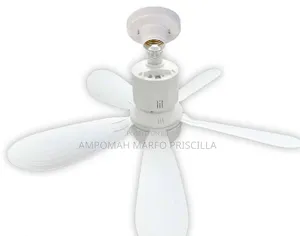 Solar Rechargeable Lamp Holder Fan Light