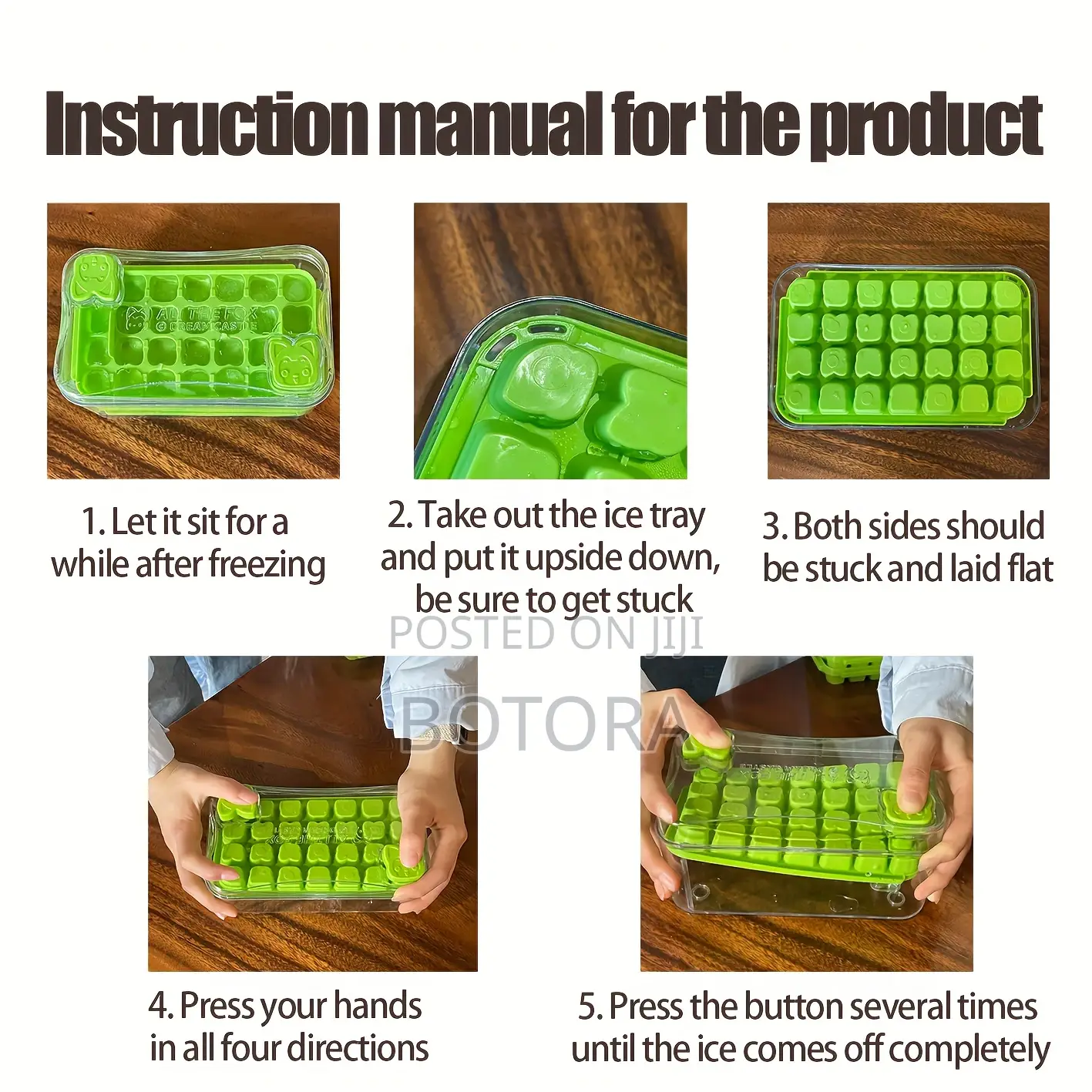 Double-press Ice Cube Tray