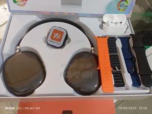 MVP-280 Combo Pack – Smart Watch + Headphones + Airpods - Black