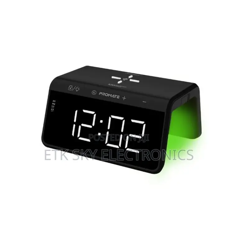 Multi-Function Led Alarm Clock With 10w Wireless Charger