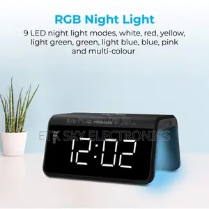 Multi-Function Led Alarm Clock With 10w Wireless Charger