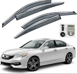 Honda Accord 2014 to 2017 Window Door Visor/Rain Guard Chrome