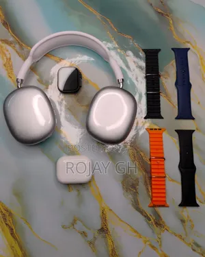 MVP-280 Combo Pack – Smart Watch + Headphones + Airpods - Silver