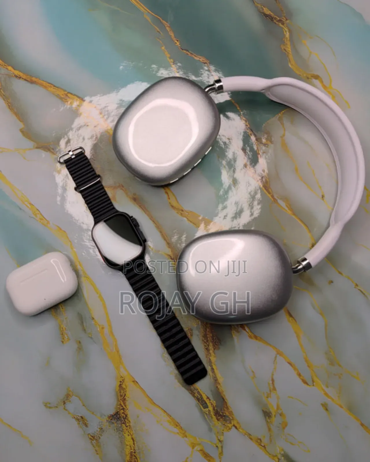 MVP-280 Combo Pack – Smart Watch + Headphones + Airpods - Silver