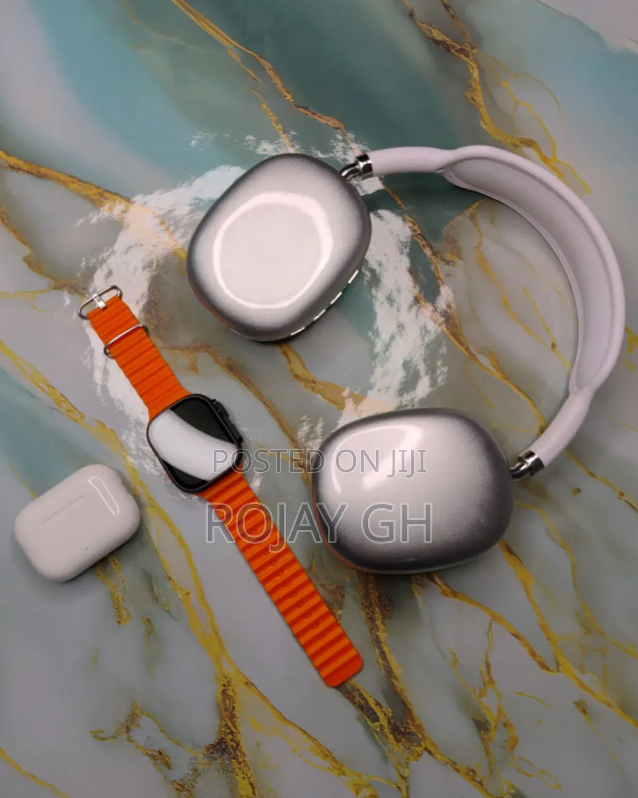 MVP-280 Combo Pack – Smart Watch + Headphones + Airpods - Silver
