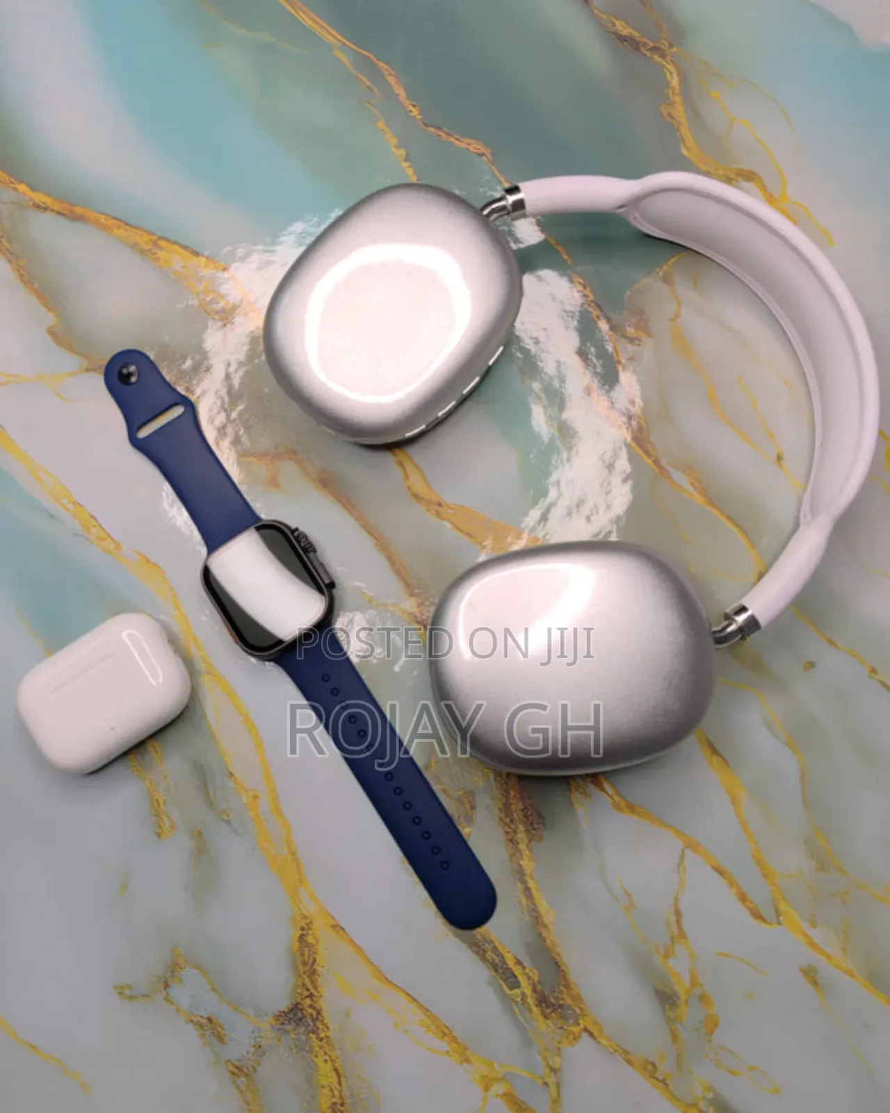 MVP-280 Combo Pack – Smart Watch + Headphones + Airpods - Silver