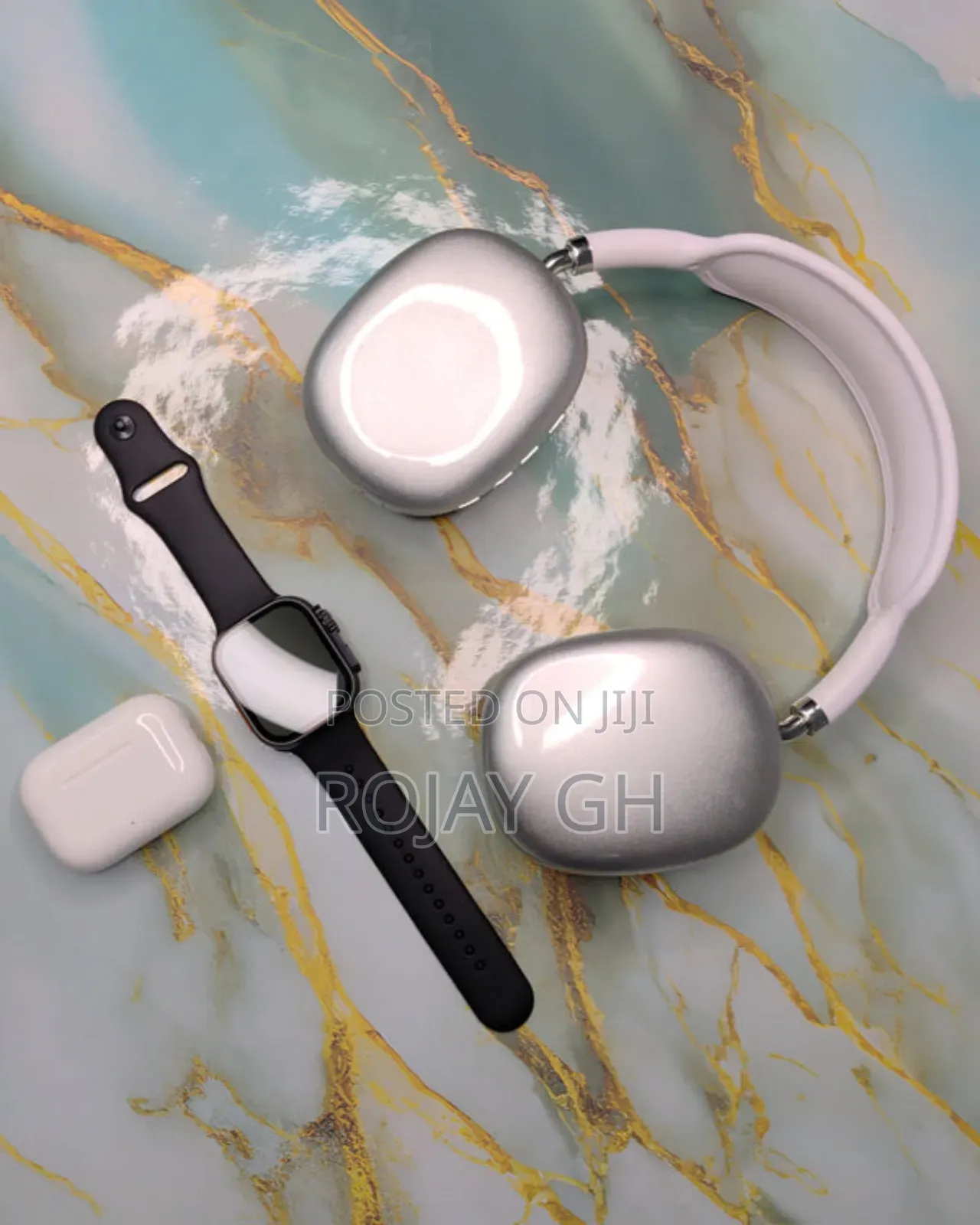 MVP-280 Combo Pack – Smart Watch + Headphones + Airpods - Silver