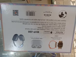 MVP-280 Combo Pack – Smart Watch + Headphones + Airpods - Red
