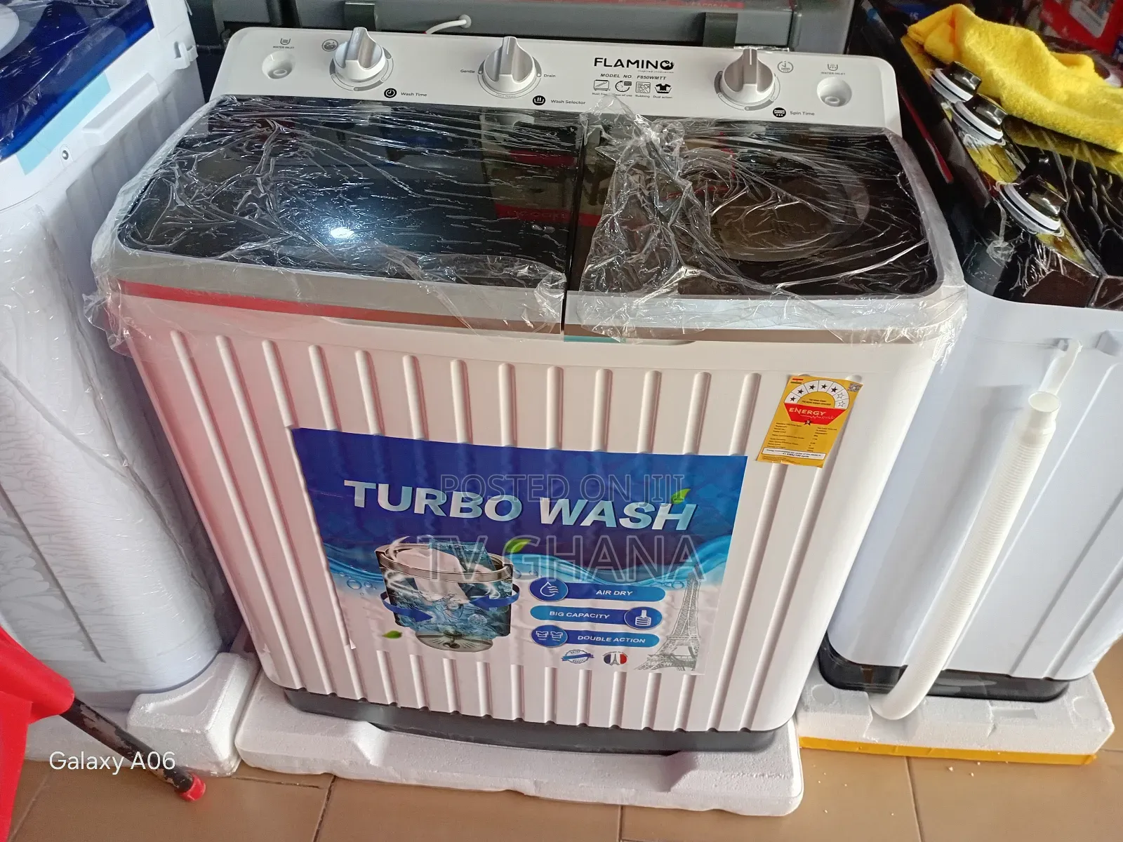 Flamino 8kg Family Size Washing Machine – Fast Wash