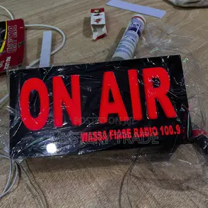 3d on Air Radio Station Signage
