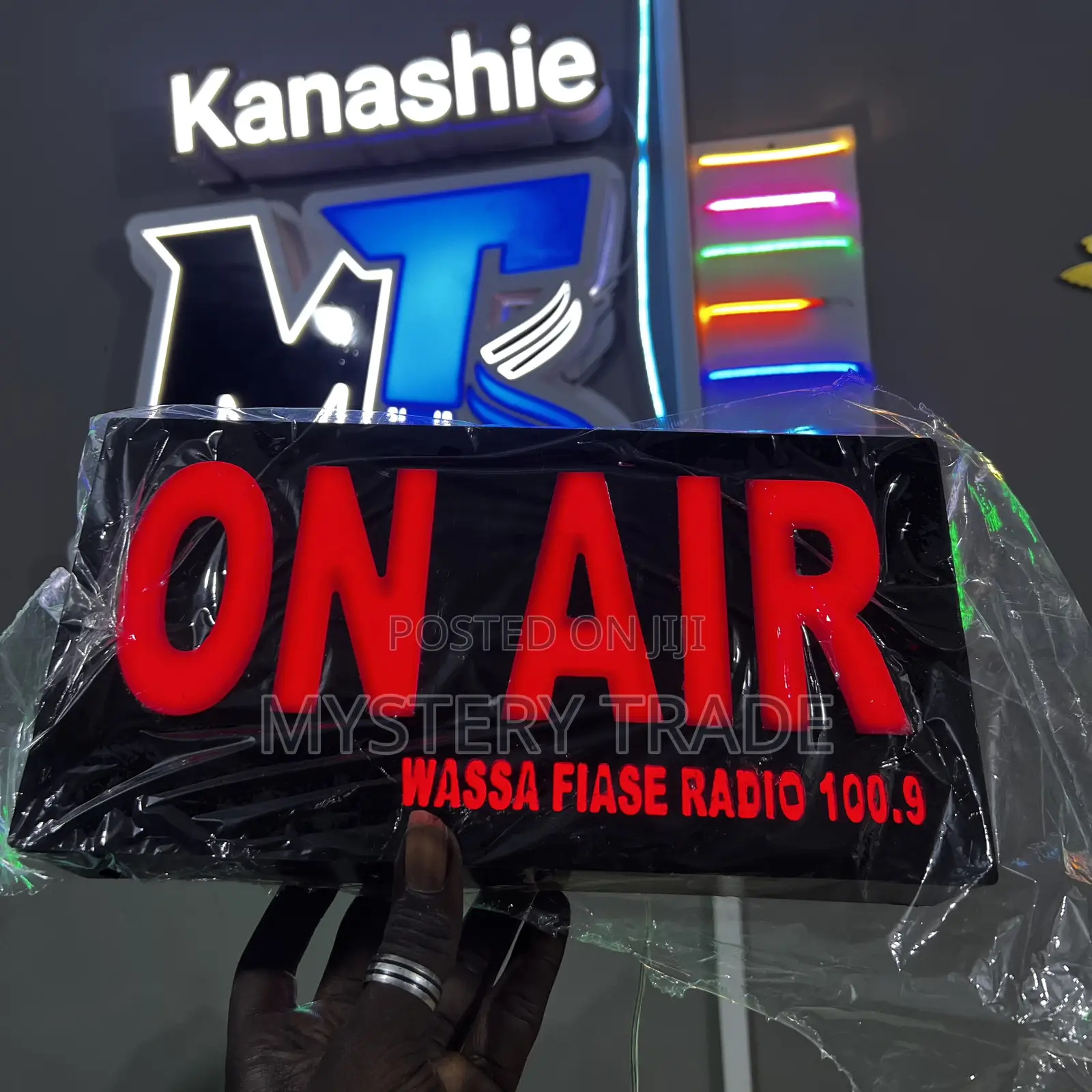 3d on Air Radio Station Signage