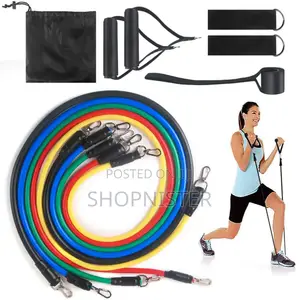 5 PCS Stackable Exercise Resistance Band Set