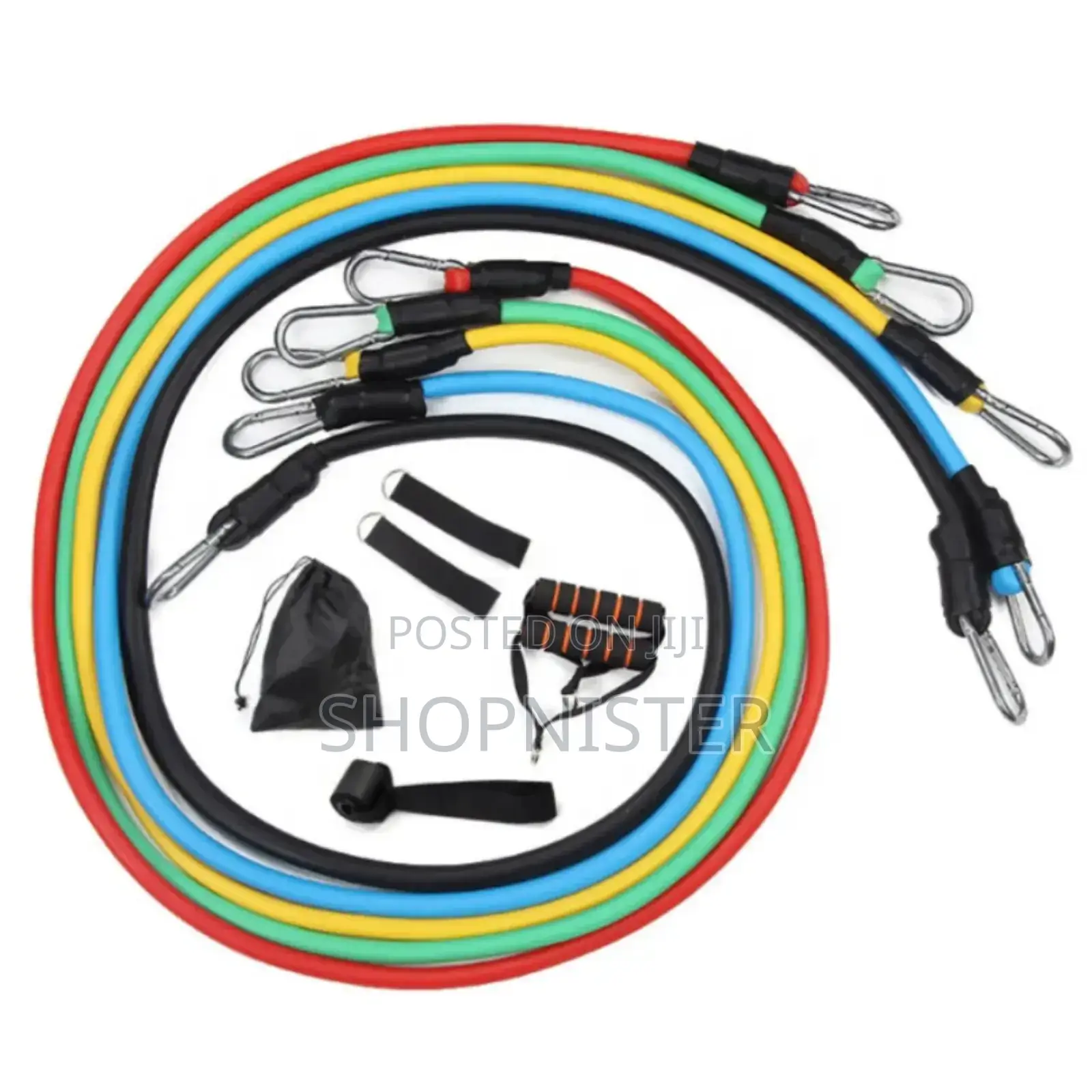 5 PCS Stackable Exercise Resistance Band Set