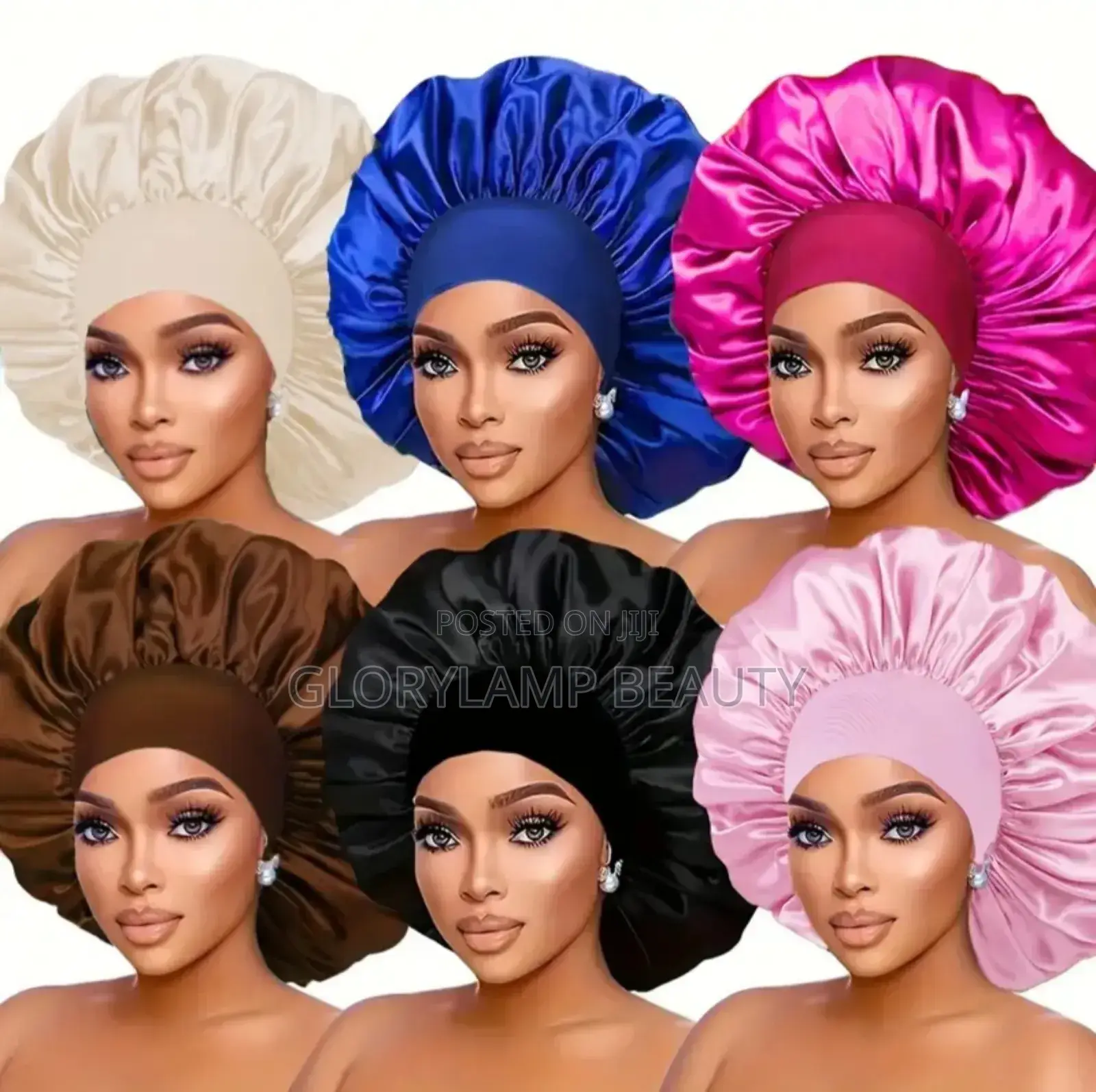 Satin Silk Bonnet Hair Cap For Sleeping - Adjustable, Multi-color