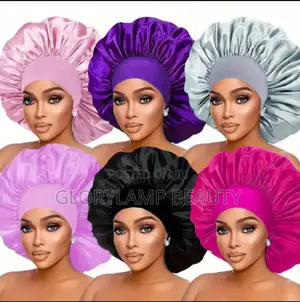Satin Silk Bonnet Hair Cap For Sleeping - Adjustable, Multi-color