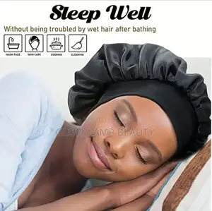 Satin Silk Bonnet Hair Cap For Sleeping - Adjustable, Multi-color