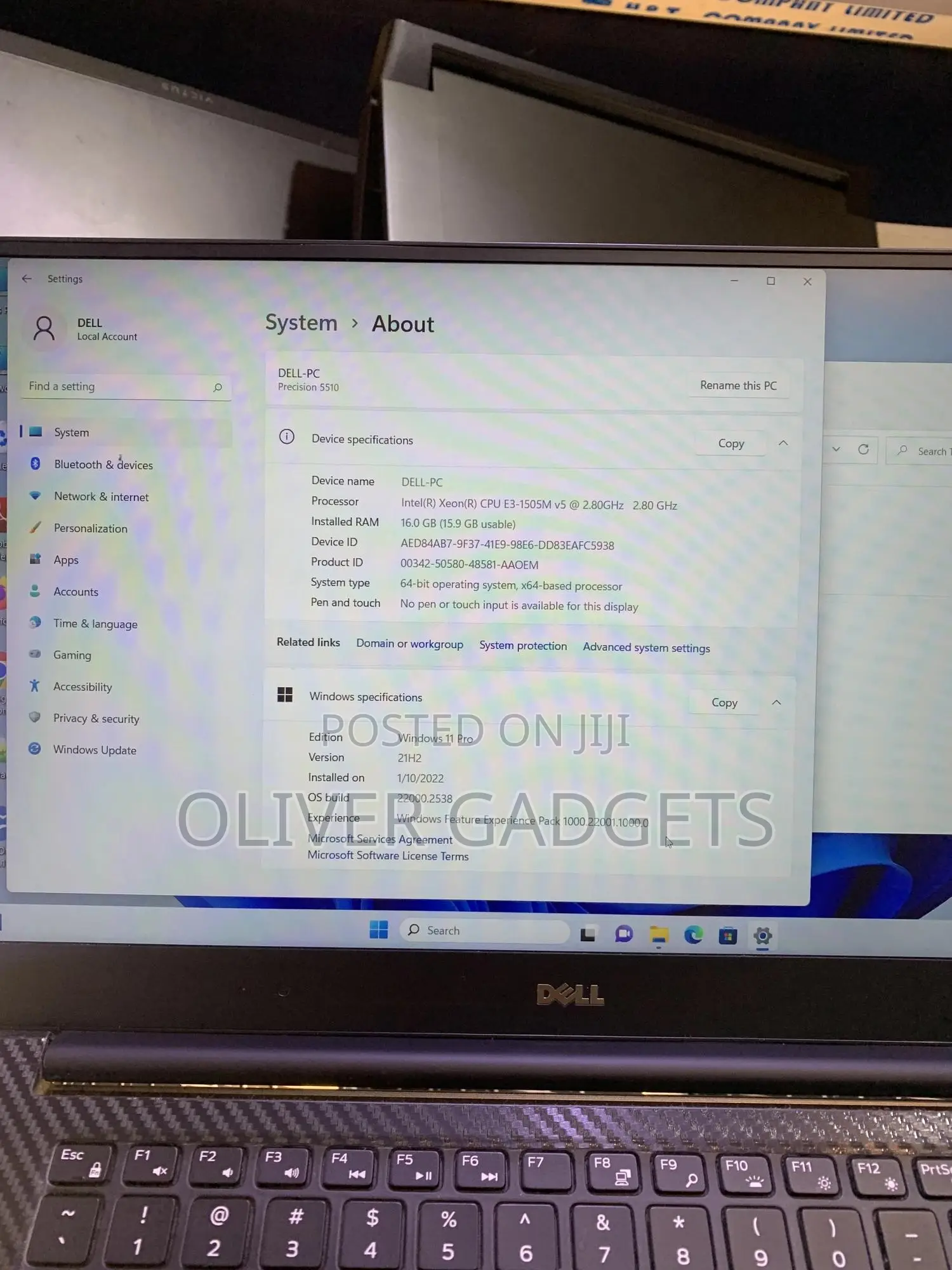 Laptop Dell Precision 15 5510 16GB Intel Xeon SSD 256GB