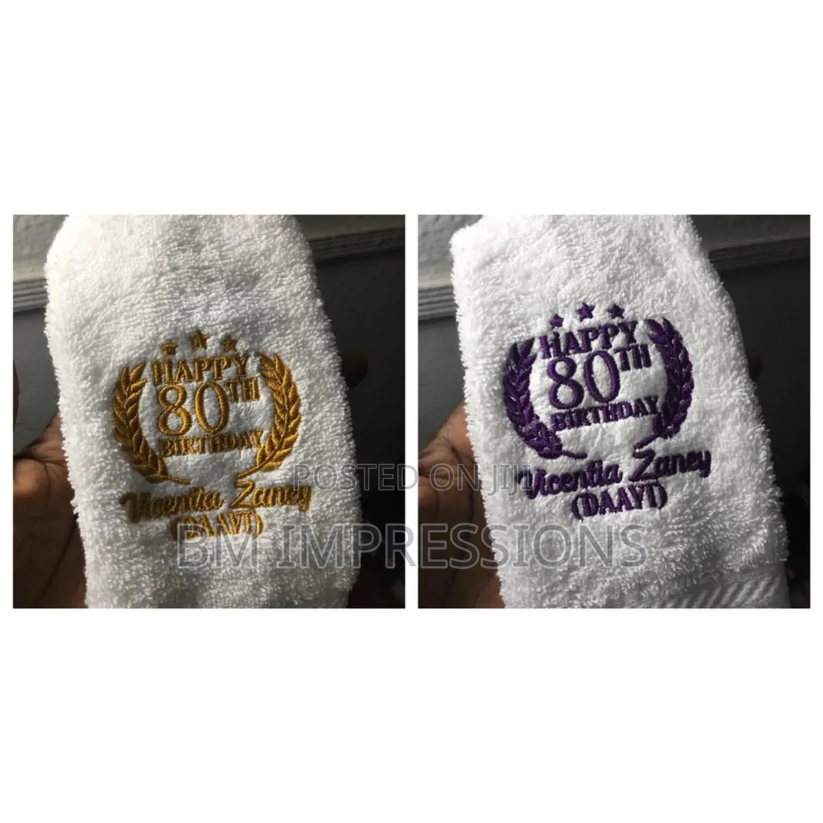 Embroidery on Towel