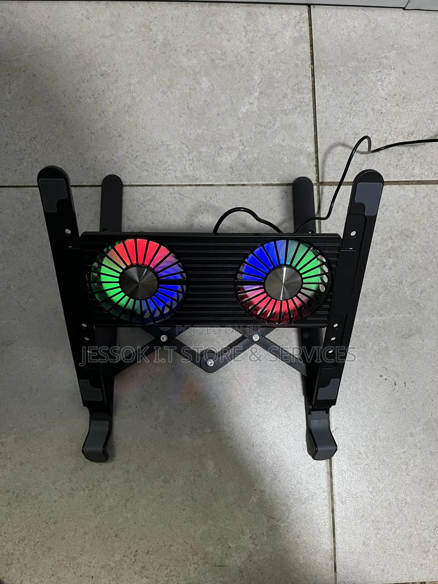 Folding Laptop Stand With Radiator RGB Fan