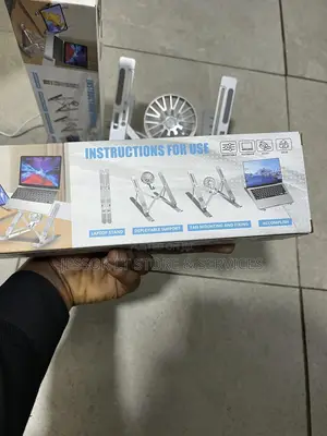 Metal Laptop Stand With With Detachable Fan