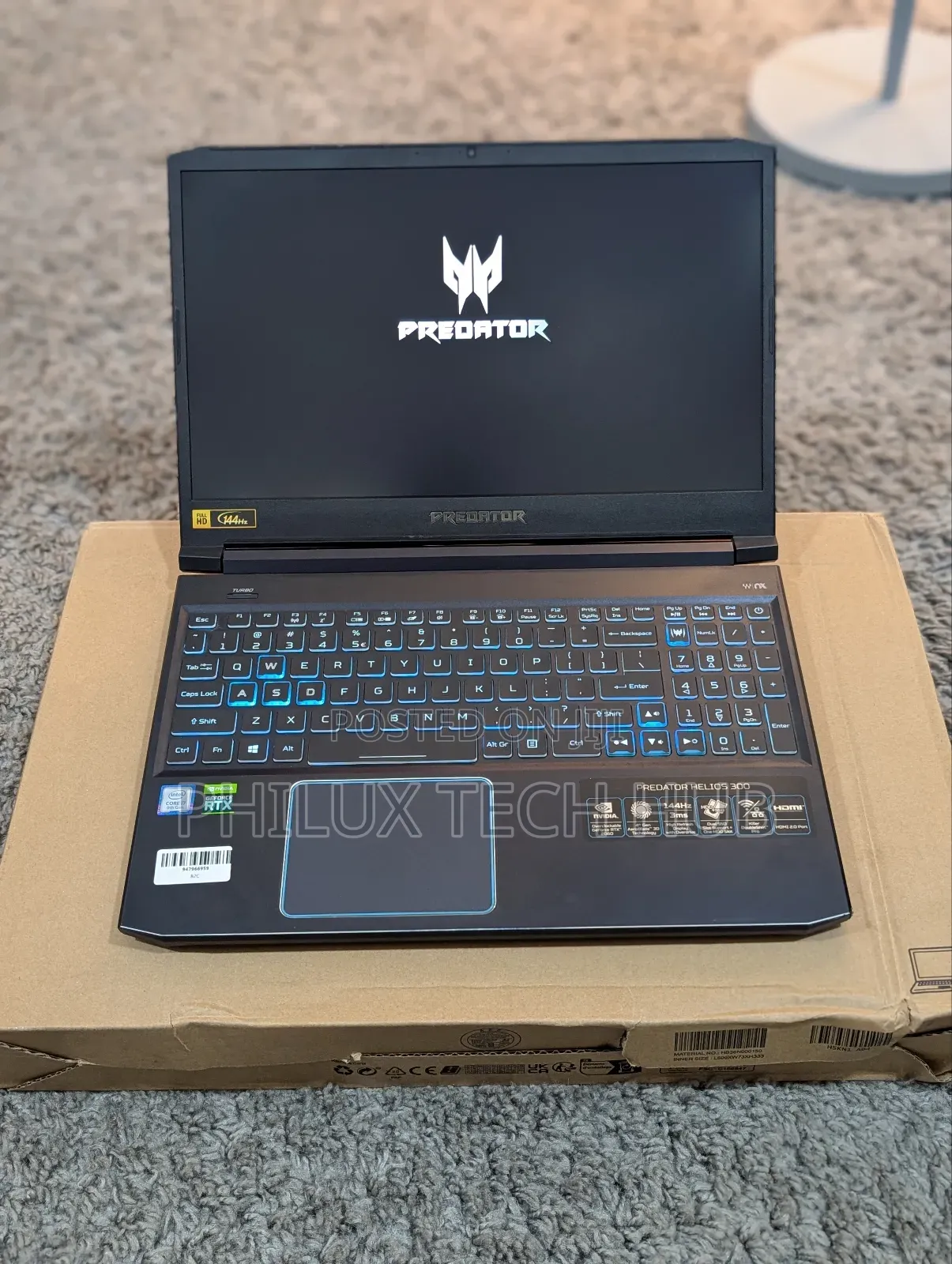 Laptop Acer Predator Helios 300 16GB Intel Core i7 SSD 512GB