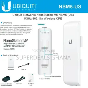 Ubiquiti Nanostation M5, Indoor/Outdoor Cpe