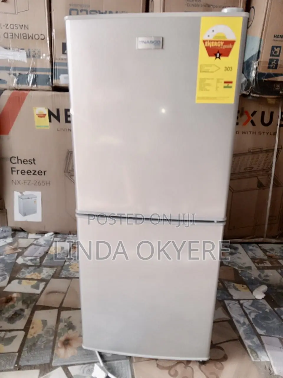 Latest Nasco Double Door Fridge 106 Liters Bottom Freezer