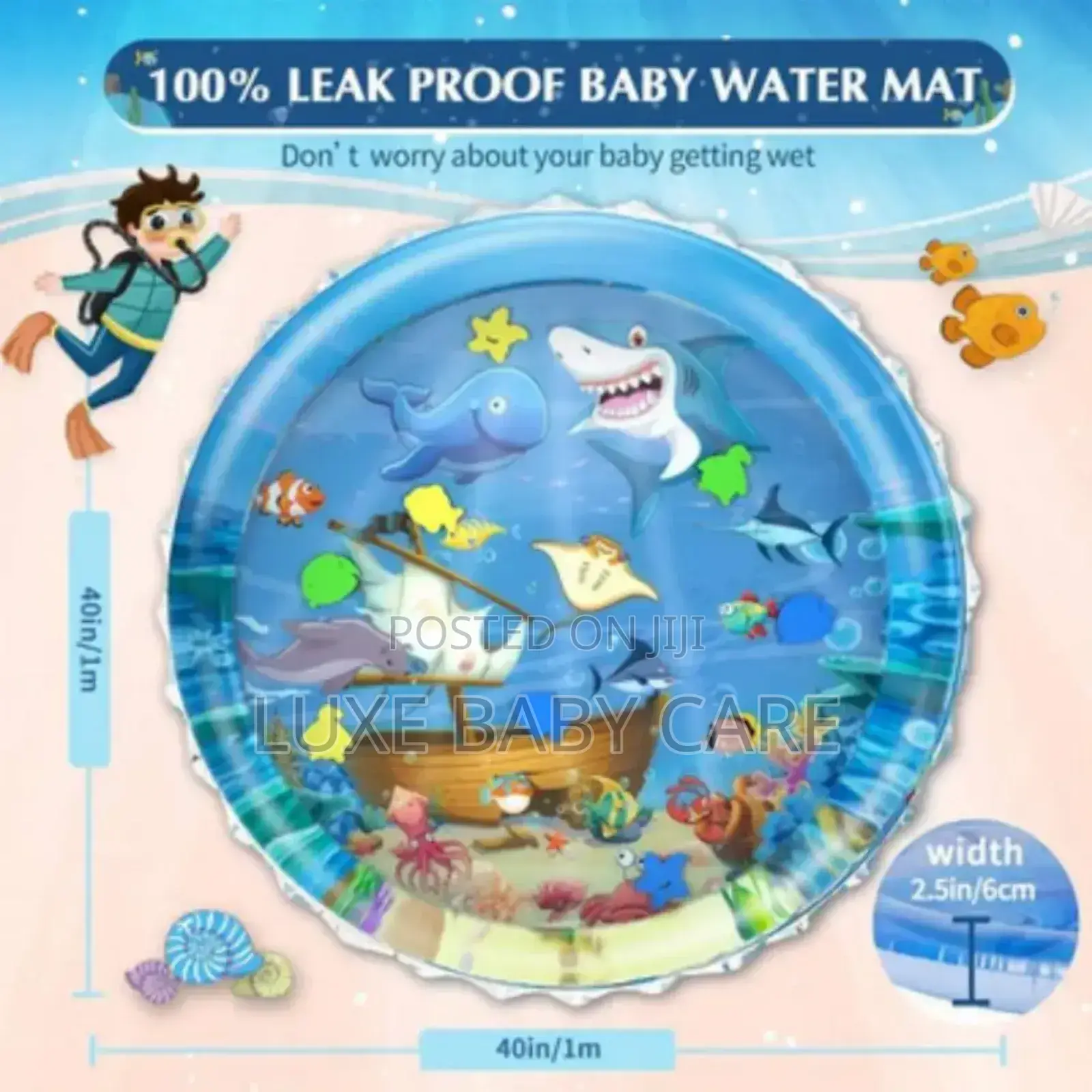 Water Play Mat, Infant Baby Water Mat Toys