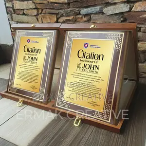 A4 Wooden Plaque With Case
