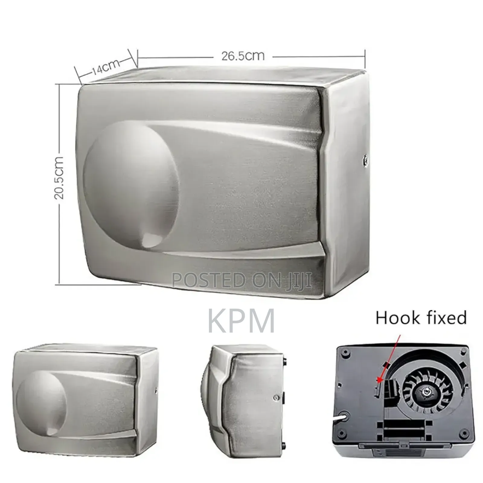 Heavy Duty No Noise 0.8 Seconds Fast Automatic Metal Hand Dryer